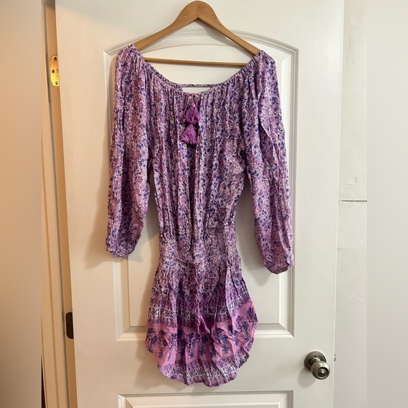 Blue Boheme Dresses & Skirts - Blue Boheme Cassidy nwt dress purple short long sleeve floral